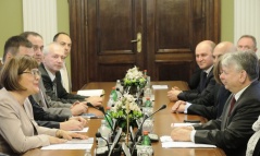 9 May 2014 The National Assembly Speaker in meeting with the Marshal of the Senate of the Republic of Poland